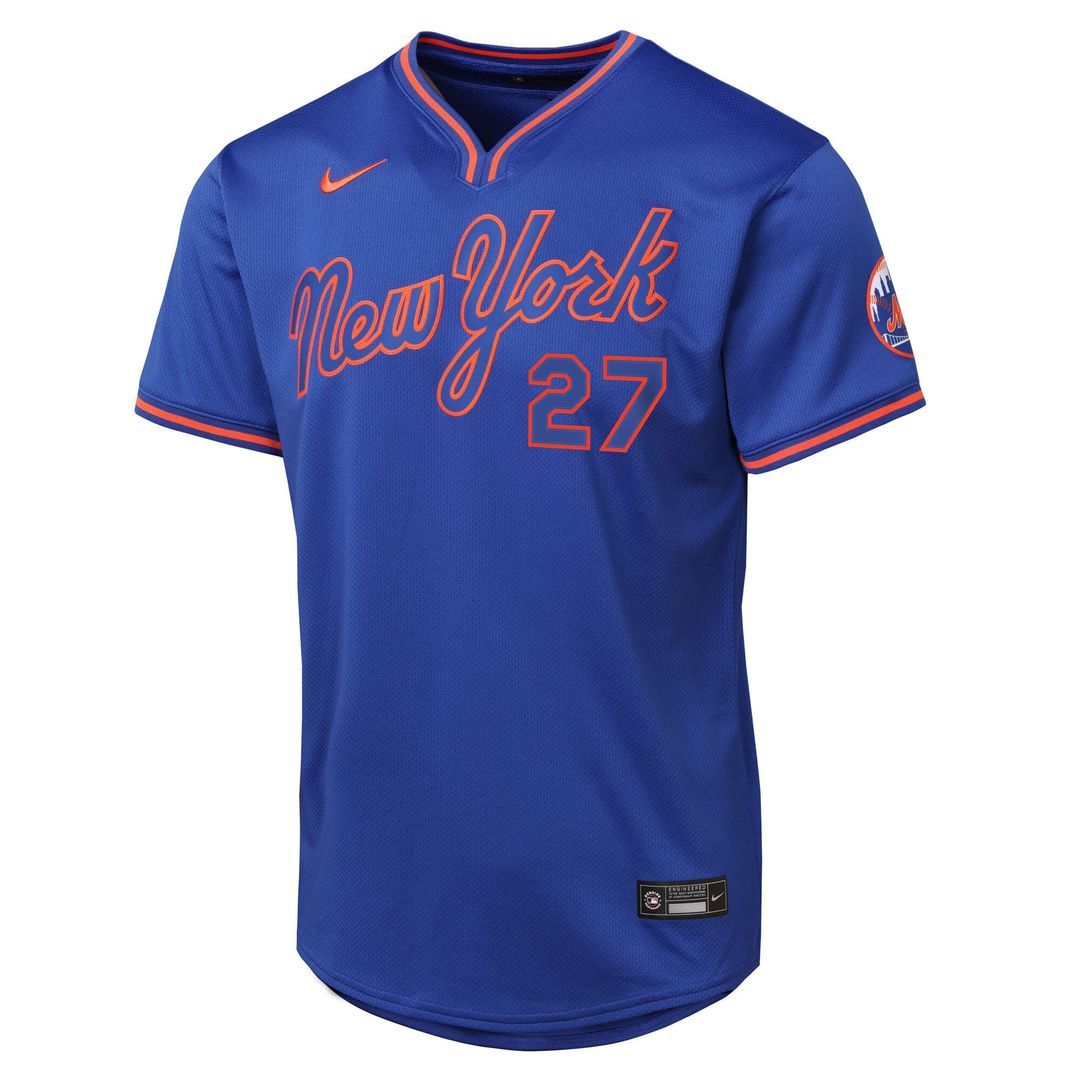 New York Mets Mark Vientos Nike Youth Alternate 2 Limited Jersey - Royal MLB Team Jersey Baseball Fan Apparel