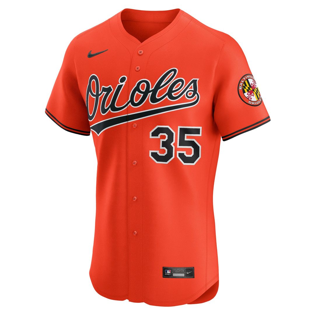 Baltimore Orioles Adley Rutschman Nike Alternate 2 Elite Jersey - Orange MLB Team Jersey Baseball Fan Apparel