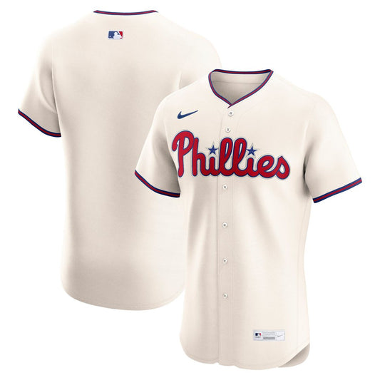Philadelphia Phillies Nike Alternate 2 Elite Jersey - Cream MLB Team Jersey Baseball Fan Apparel