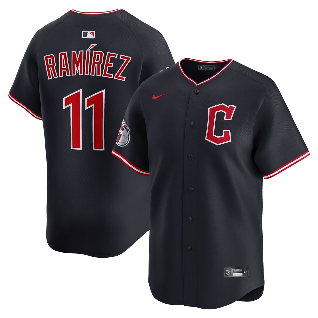 Cleveland Guardians José Ramírez Nike Alternate Limited Player Jersey - Navy MLB Team Jersey Baseball Fan Apparel