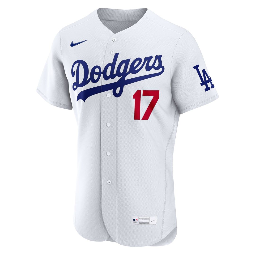 Los Angeles Dodgers Shohei Ohtani Nike Home Authentic Jersey - White MLB Team Jersey Baseball Fan Apparel