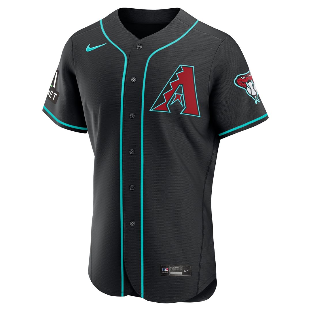 Arizona Diamondbacks Nike Alternate Authentic Jersey - Black MLB Team Jersey Baseball Fan Apparel