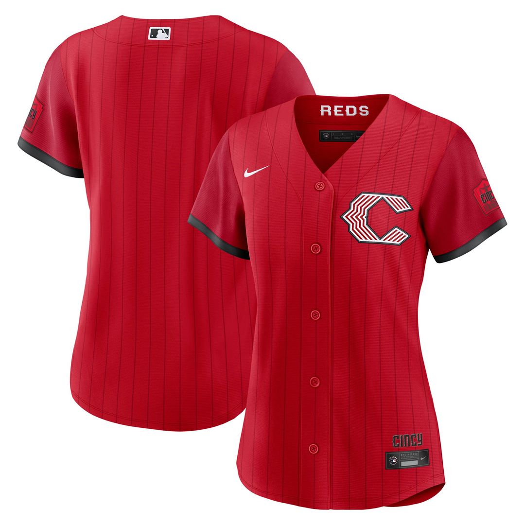Cincinnati Reds Nike Women's 2026 City Connect Stadium Jersey - Red MLB Team Jersey Baseball Fan Apparel
