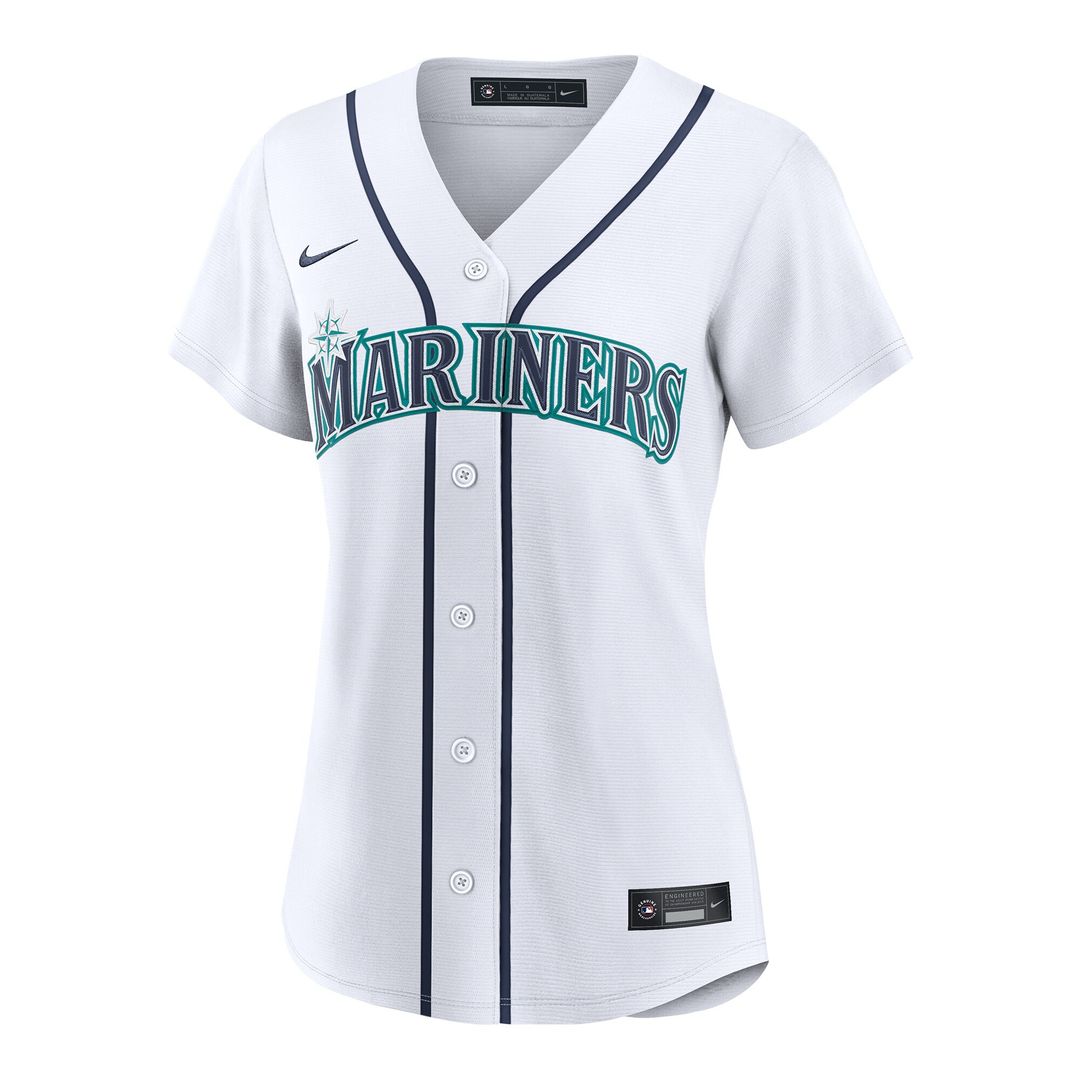 Seattle Mariners Bryce Miller Nike Women's Home Replica Jersey - White MLB Team Jersey Baseball Fan Apparel