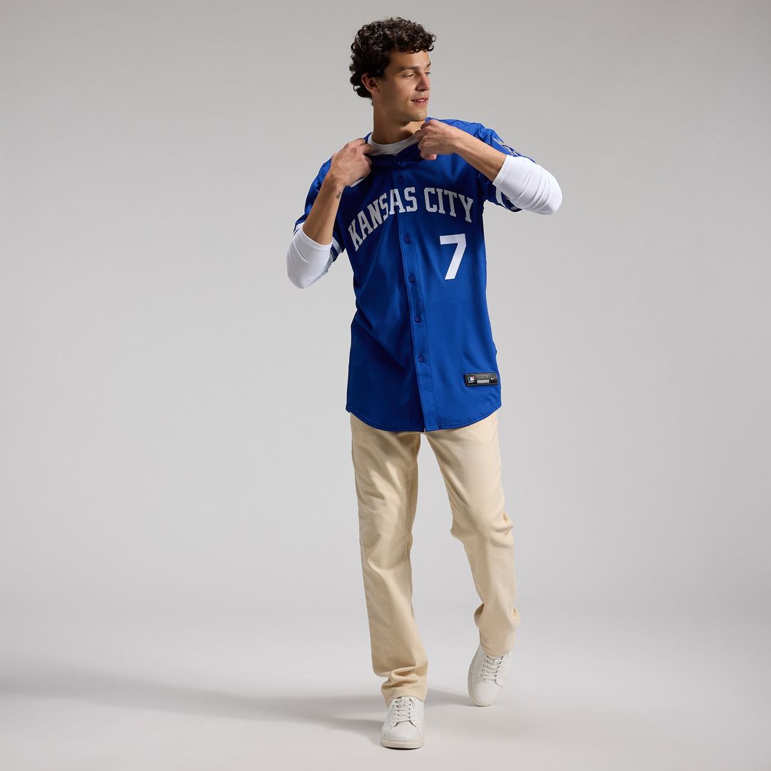 Kansas City Royals Bobby Witt Jr. Nike Home ElitePlayer Jersey - White MLB Team Jersey Baseball Fan Apparel