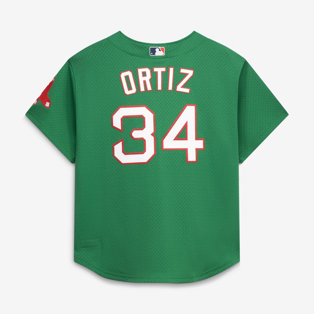 Boston Red Sox David Ortiz Mitchell & Ness Cooperstown Mesh Batting Practice Button - Up Jersey - Red MLB Team Jersey Baseball Fan Apparel