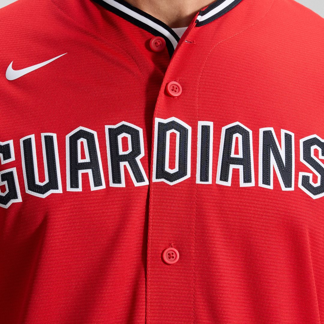 Cleveland Guardians Nike Alternate 2 Replica Jersey - Red MLB Team Jersey Baseball Fan Apparel