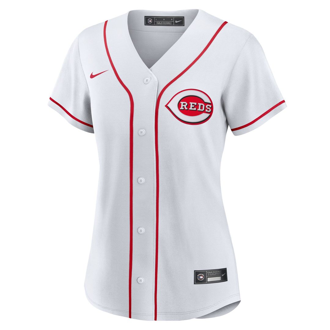 Cincinnati Reds Matt McLain Nike Women's Home Replica Jersey - White MLB Team Jersey Baseball Fan Apparel