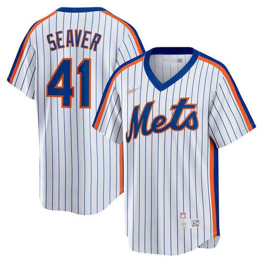 New York Mets Tom Seaver Nike Home Cooperstown Player Jersey - White MLB Team Jersey Baseball Fan Apparel