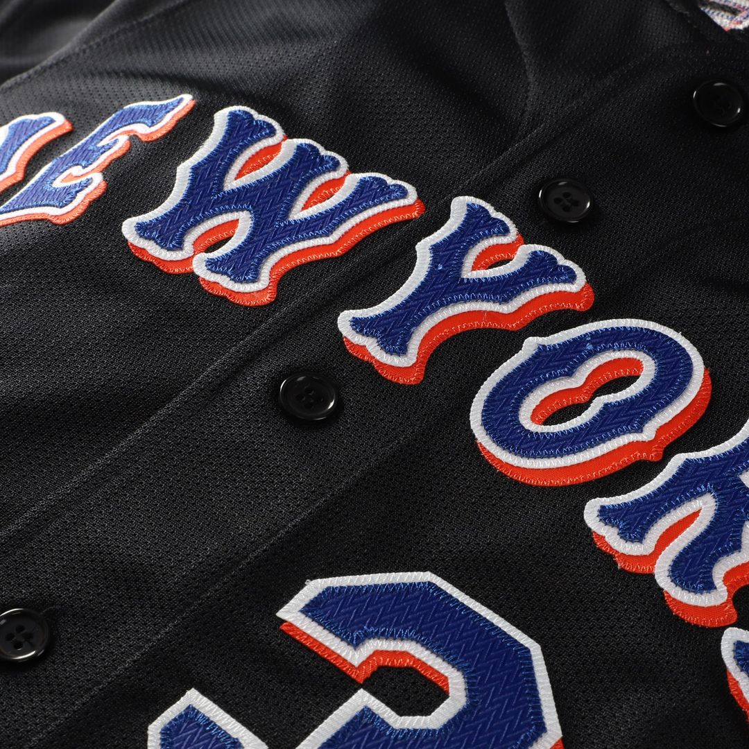 New York Mets Mike Piazza Mitchell & Ness Cooperstown 2000 Batting Practice Jersey - Black MLB Team Jersey Baseball Fan Apparel