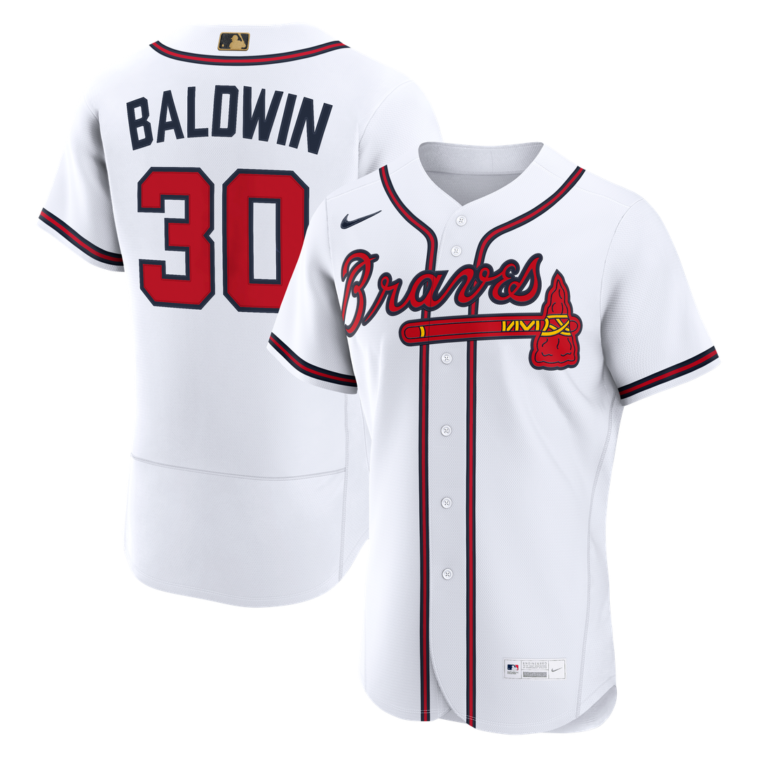 Atlanta Braves Drake Baldwin Nike MLB Awards Authentic Jersey - White MLB Team Jersey Baseball Fan Apparel