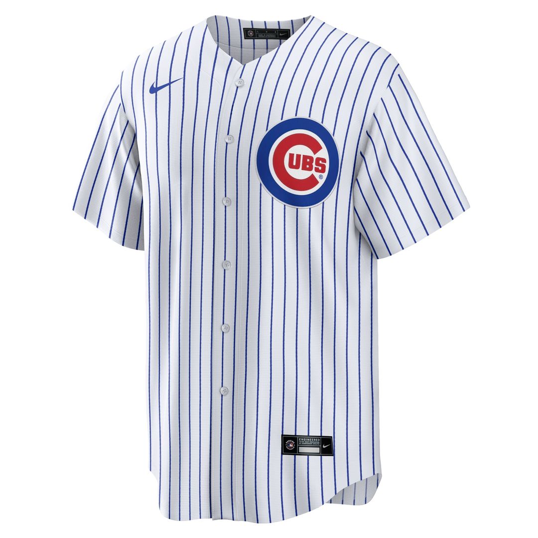 Chicago Cubs Ian Happ Nike Home Replica Jersey - White MLB Team Jersey Baseball Fan Apparel