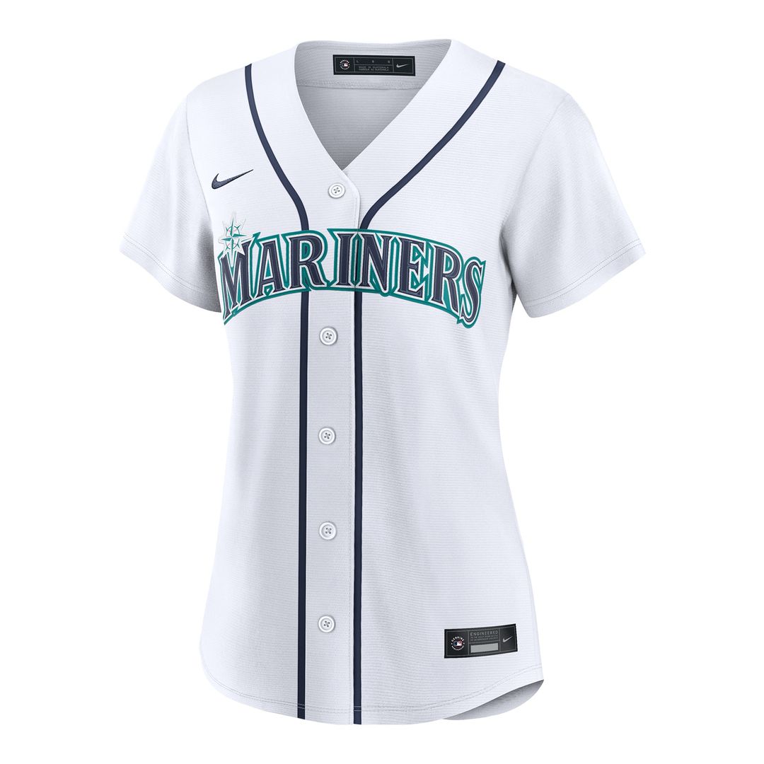 Seattle Mariners Dominic Canzone Nike Women's Home Replica Jersey - White MLB Team Jersey Baseball Fan Apparel