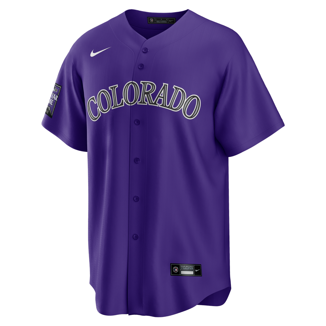 Colorado Rockies Nike Alternate Replica Team Jersey - Purple MLB Team Jersey Baseball Fan Apparel
