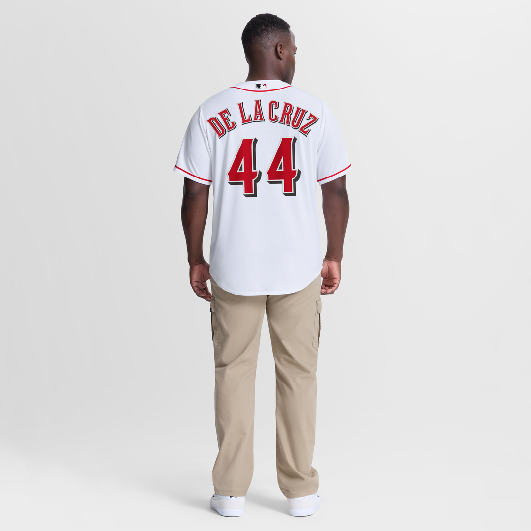 Cincinnati Reds Elly De La Cruz Nike Home Replica Jersey - White MLB Team Jersey Baseball Fan Apparel