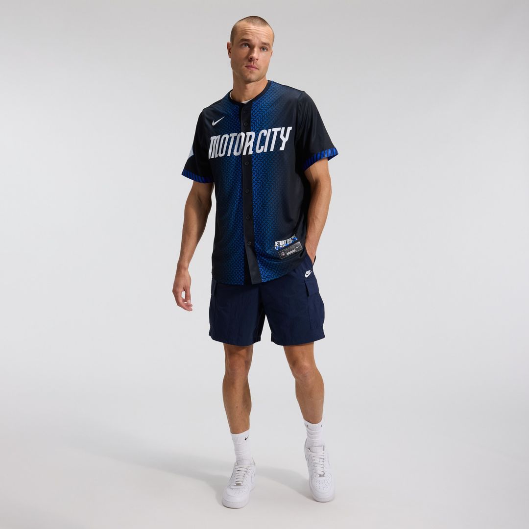 Detroit Tigers Nike City Connect Limited Jersey - Blue MLB Team Jersey Baseball Fan Apparel