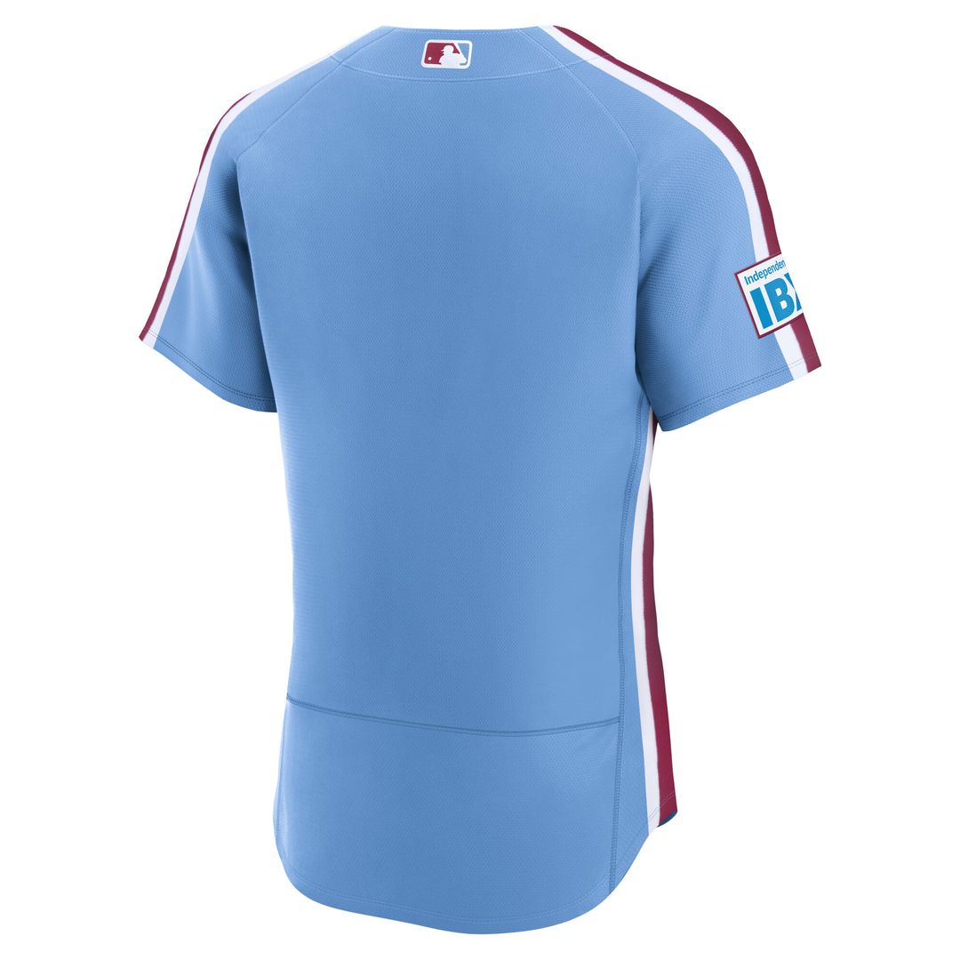 Philadelphia Phillies Nike Alternate Authentic Jersey - Light Blue MLB Team Jersey Baseball Fan Apparel