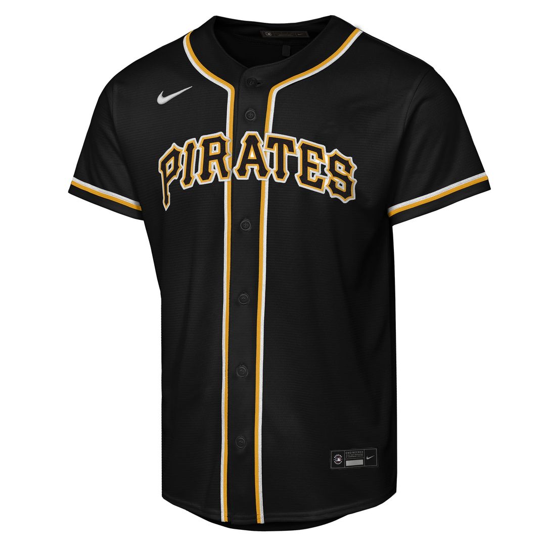 Pittsburgh Pirates Paul Skenes Nike Youth Fashion Replica Player Jersey - Black MLB Team Jersey Baseball Fan Apparel