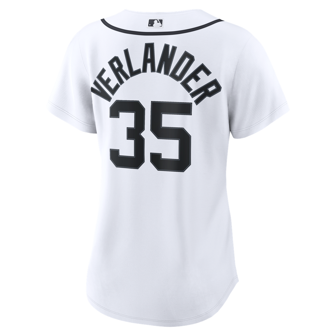 Detroit Tigers Justin Verlander Nike Women's Home Replica Jersey - White MLB Team Jersey Baseball Fan Apparel
