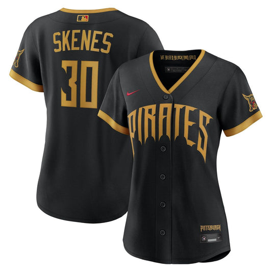 Pittsburgh Pirates Paul Skenes Nike Women's 2026 City Connect Stadium Jersey - Black MLB Team Jersey Baseball Fan Apparel