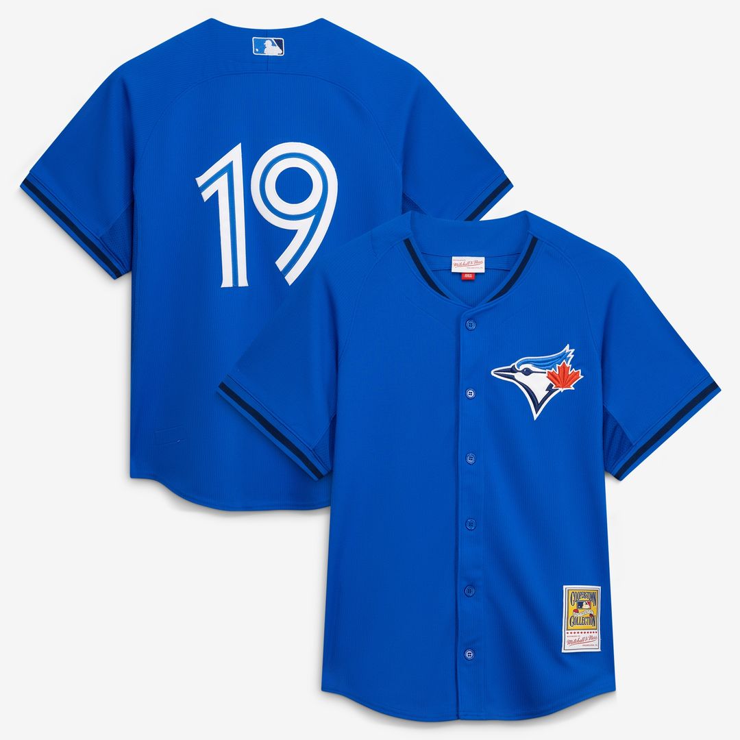 Toronto Blue Jays Jose Bautista Mitchell & Ness Authentic Batting Practice Jersey - Blue MLB Team Jersey Baseball Fan Apparel