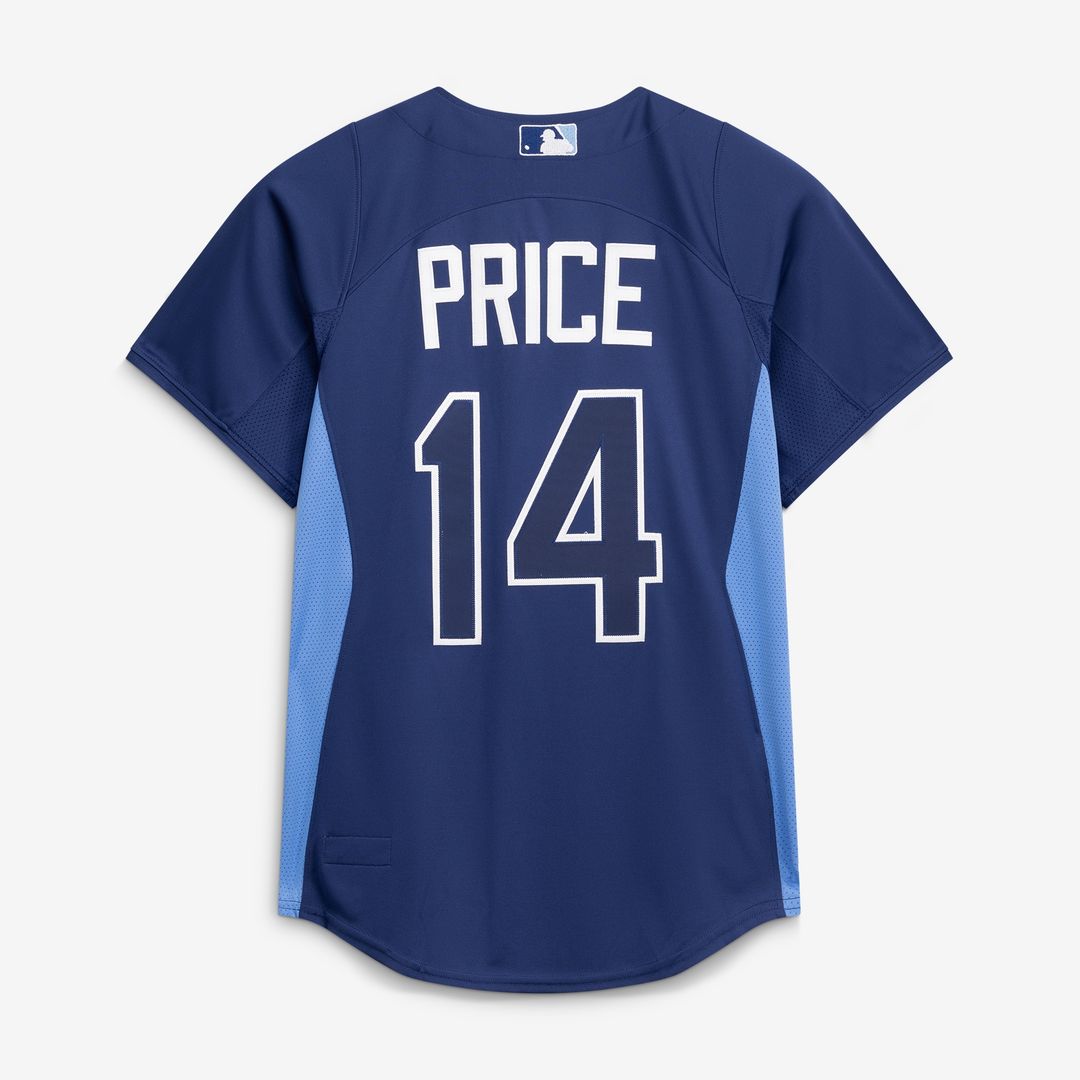 Tampa Bay Rays David Price Mitchell & Ness Authentic Batting Practice Jersey - Blue MLB Team Jersey Baseball Fan Apparel