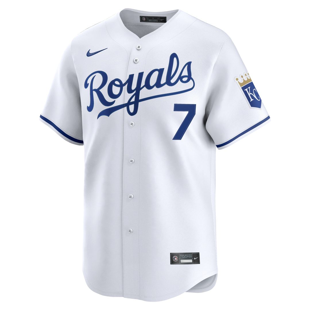 Kansas City Royals Bobby Witt Jr. Nike Home Limited Player Jersey - White MLB Team Jersey Baseball Fan Apparel