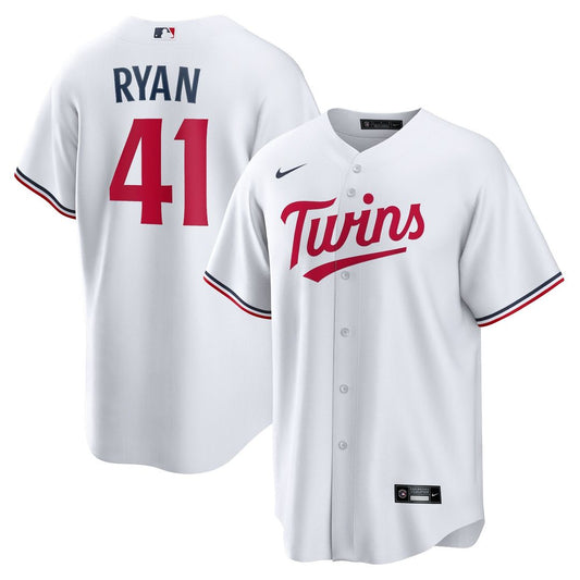 Minnesota Twins Joe Ryan Nike Home Replica Player Jersey - White MLB Team Jersey Baseball Fan Apparel