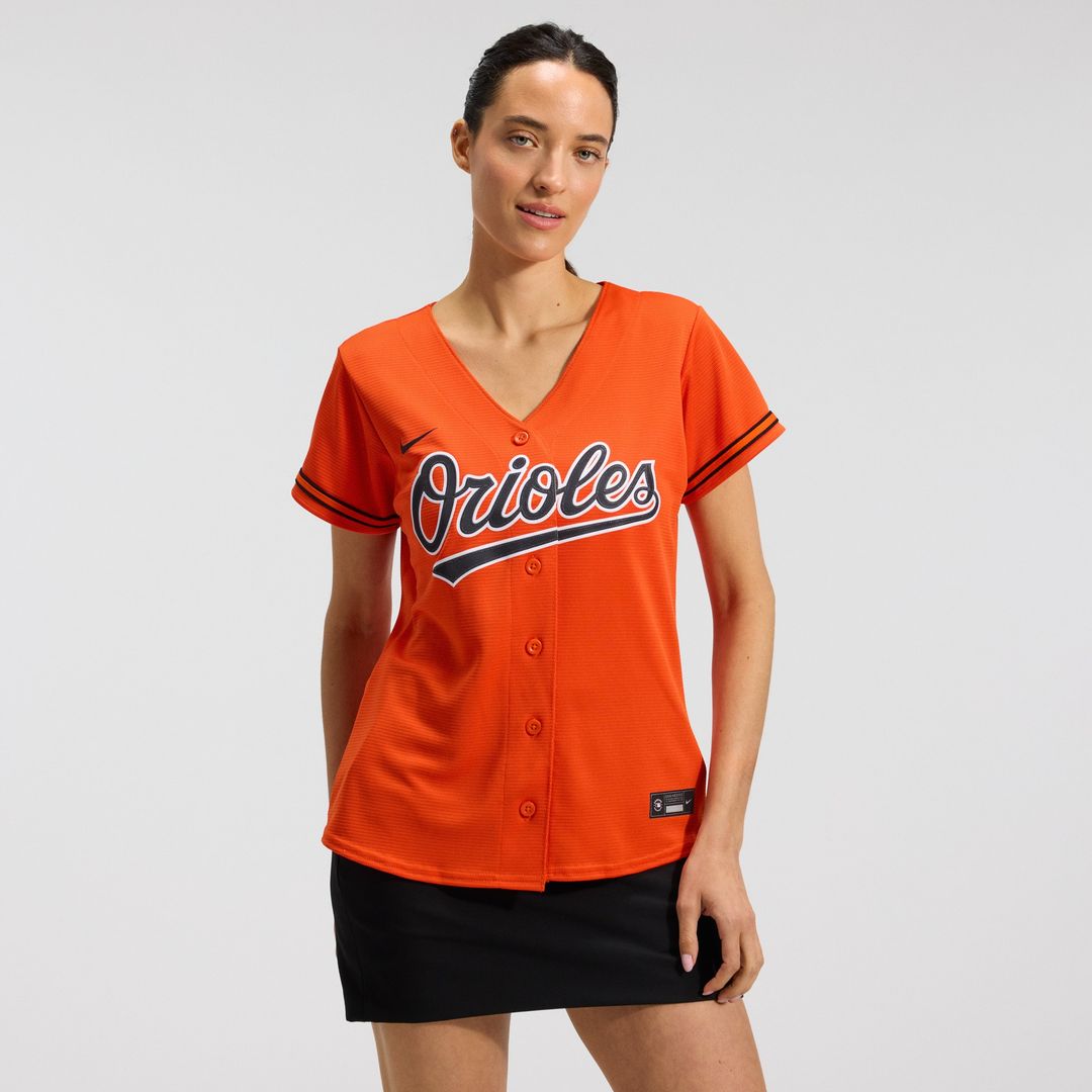 Baltimore Orioles Adley Rutschman Nike Women's Alternate Replica Player Jersey - Orange MLB Team Jersey Baseball Fan Apparel