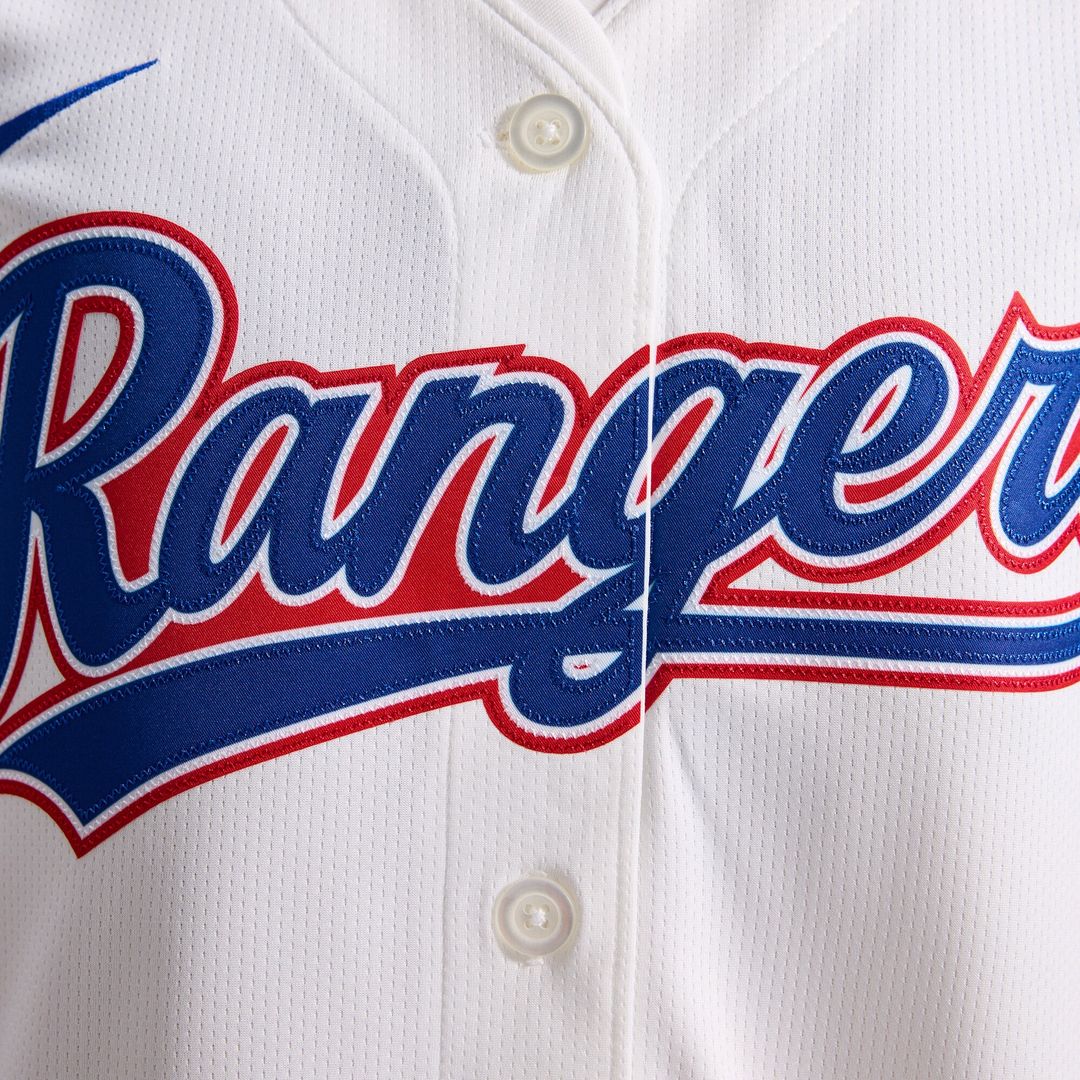 Texas Rangers Nike Women's Home Limited Jersey - White MLB Team Jersey Baseball Fan Apparel