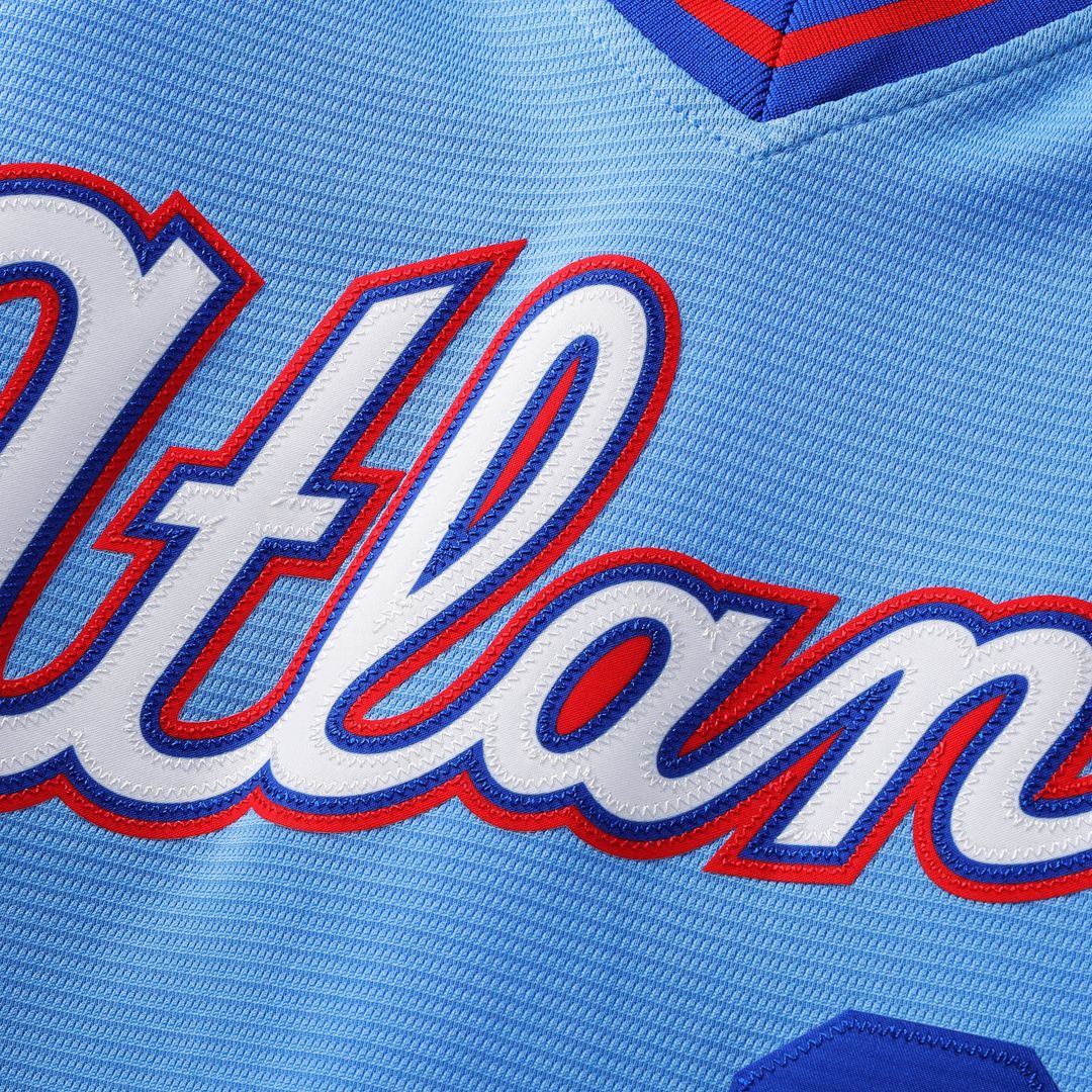 Atlanta Braves Chipper Jones Nike 2026 City Connect Stadium Jersey - Powder Blue MLB Team Jersey Baseball Fan Apparel