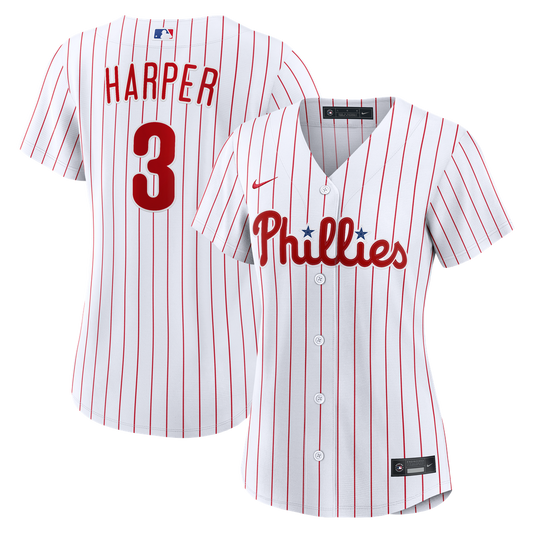 Philadelphia Phillies Bryce Harper Nike Women's Home Replica Jersey - White MLB Team Jersey Baseball Fan Apparel