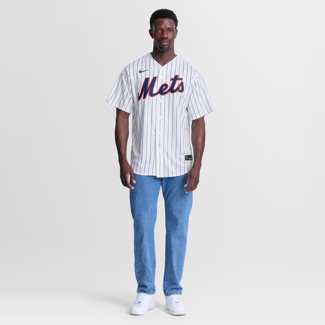 New York Mets Jorge Polanco Nike Home Replica Jersey - White MLB Team Jersey Baseball Fan Apparel