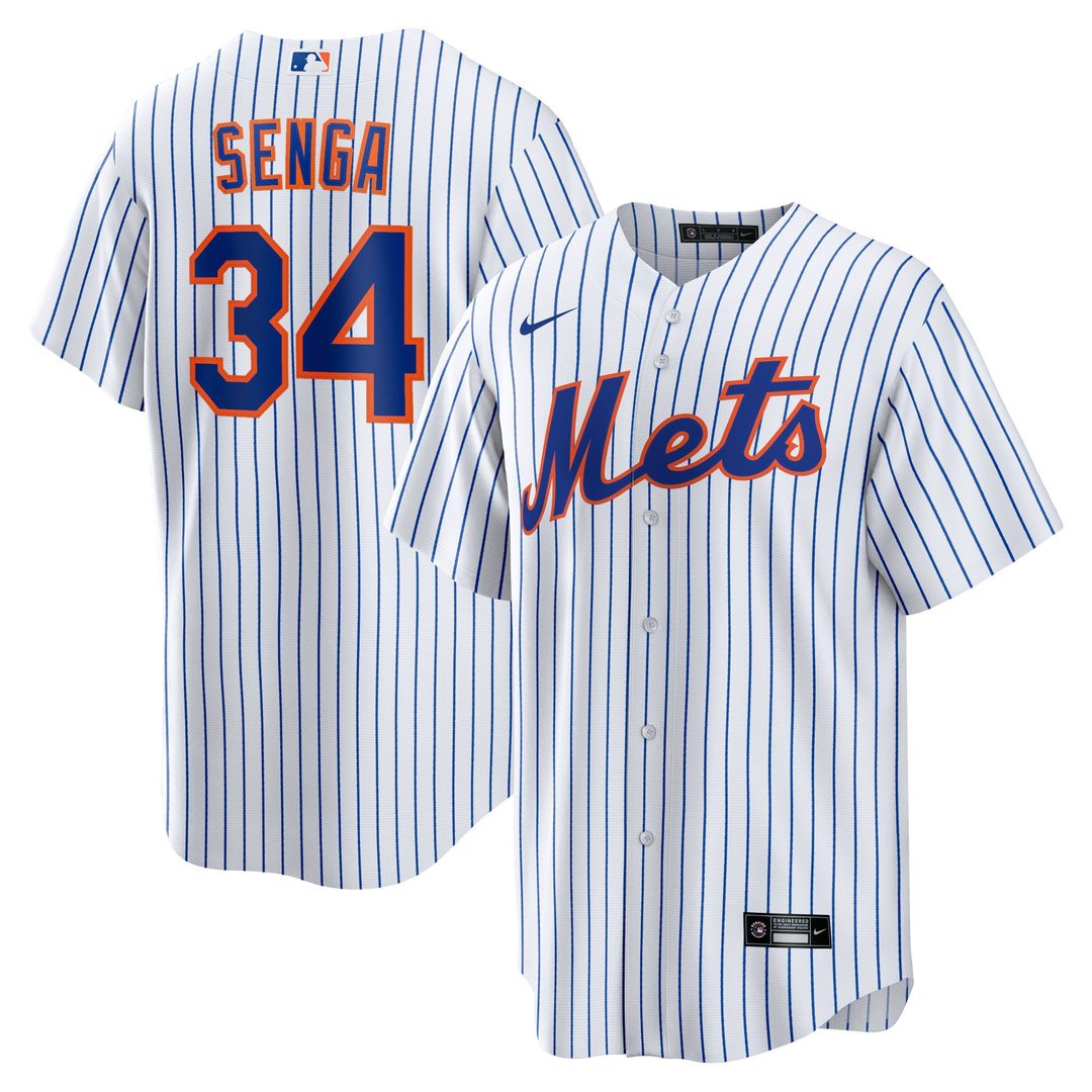 New York Mets Kodai Senga Nike Home Replica Player Jersey - White/Royal MLB Team Jersey Baseball Fan Apparel