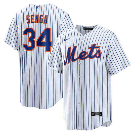 New York Mets Kodai Senga Nike Home Replica Player Jersey - White/Royal MLB Team Jersey Baseball Fan Apparel