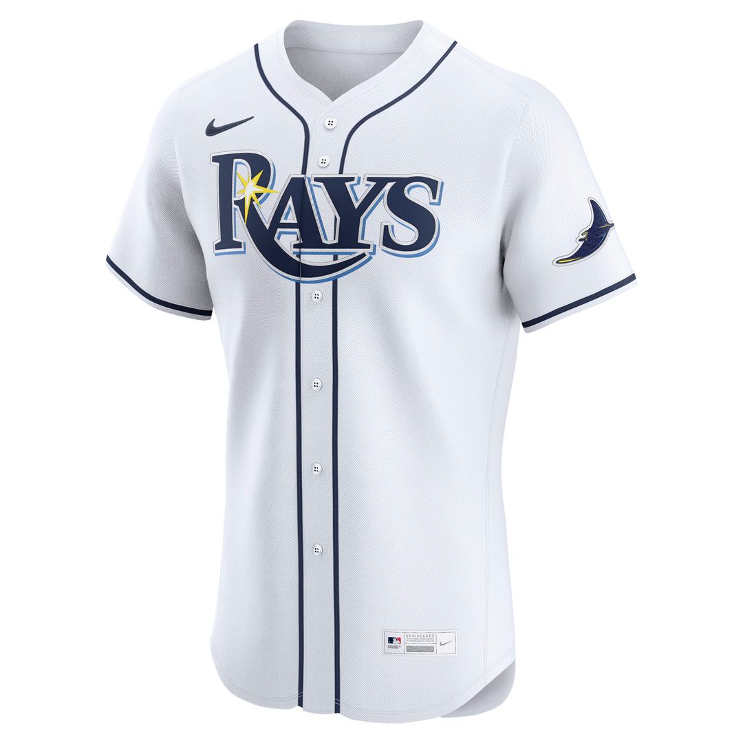 Tampa Bay Rays Nike Home Elite Jersey - White MLB Team Jersey Baseball Fan Apparel