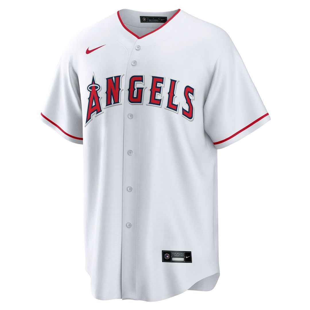 Los Angeles Angels Christian Moore Nike Home Replica Jersey - White MLB Team Jersey Baseball Fan Apparel