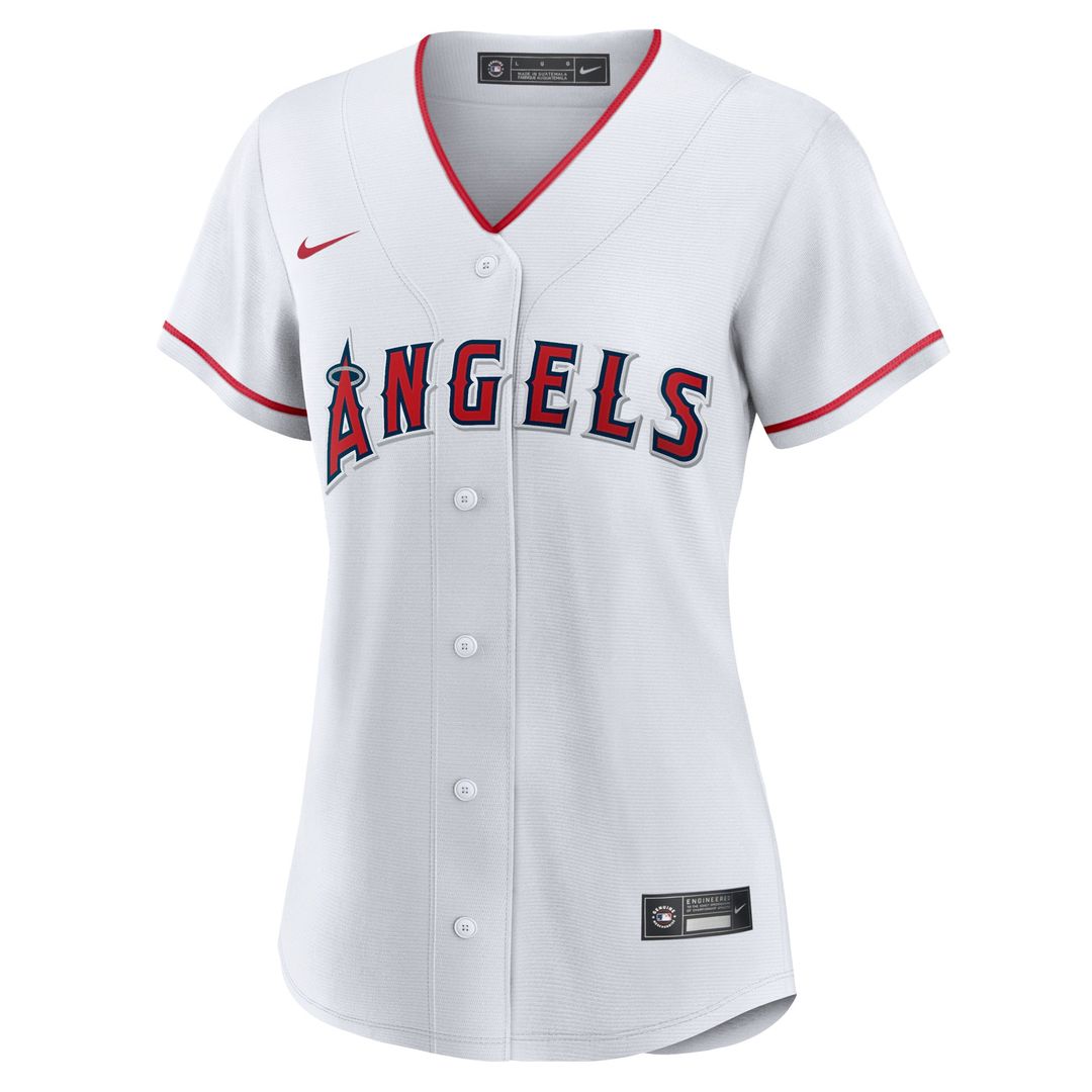 Los Angeles Angels Mike Trout Nike Women's Home Replica Player Jersey - White MLB Team Jersey Baseball Fan Apparel