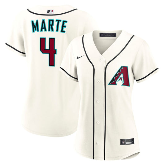 Arizona Diamondbacks Ketel Marte Nike Women's Home Replica Jersey - Cream MLB Team Jersey Baseball Fan Apparel