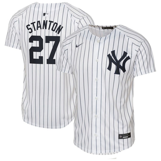 New York Yankees Giancarlo Stanton Nike Youth Home Limited Player Jersey - White MLB Team Jersey Baseball Fan Apparel