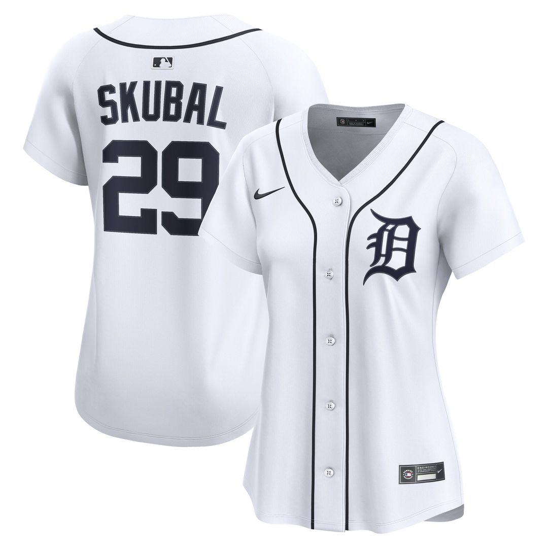 Detroit Tigers Tarik Skubal Nike Women's Home Limited Player Jersey - White MLB Team Jersey Baseball Fan Apparel