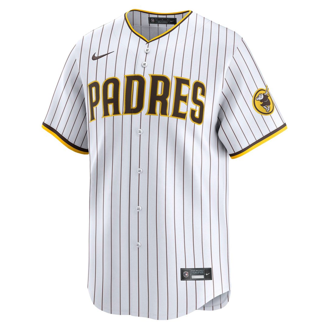 San Diego Padres Jackson Merrill Nike Home Limited Player Jersey - White MLB Team Jersey Baseball Fan Apparel