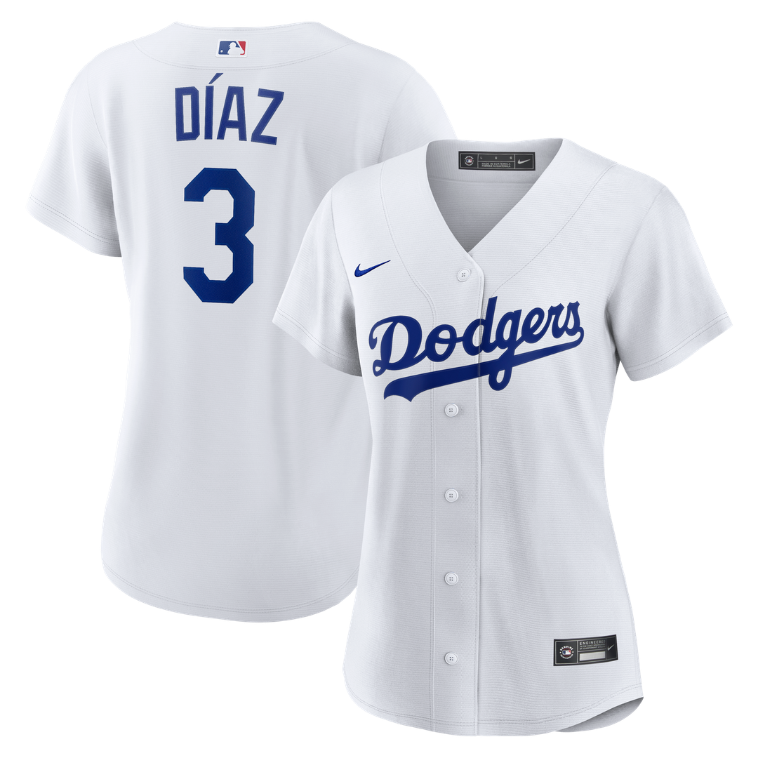 Los Angeles Dodgers Edwin Díaz Nike Women's Home Replica Jersey - White MLB Team Jersey Baseball Fan Apparel