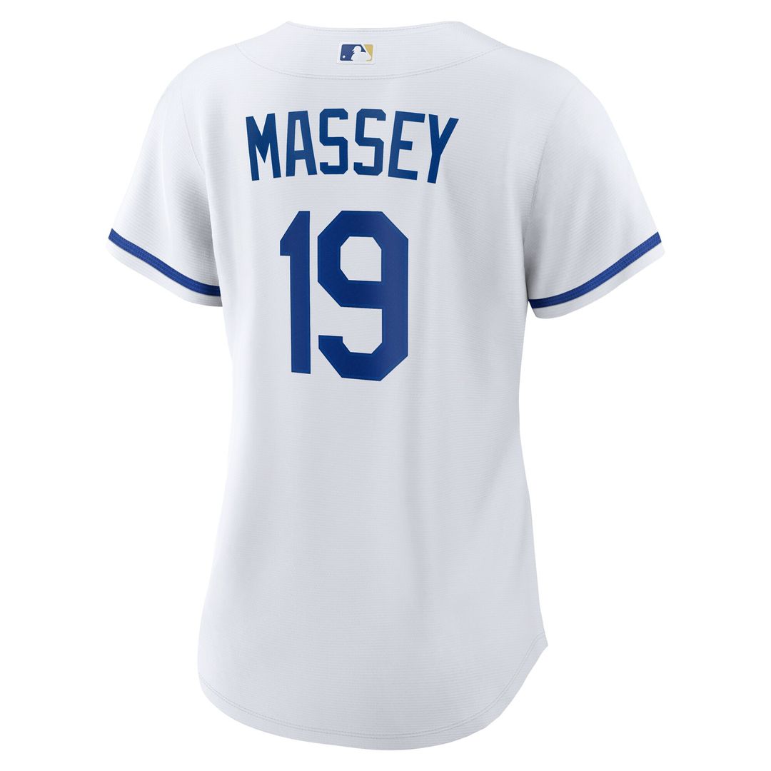 Kansas City Royals Michael Massey Nike Women's Home Replica Jersey - White MLB Team Jersey Baseball Fan Apparel