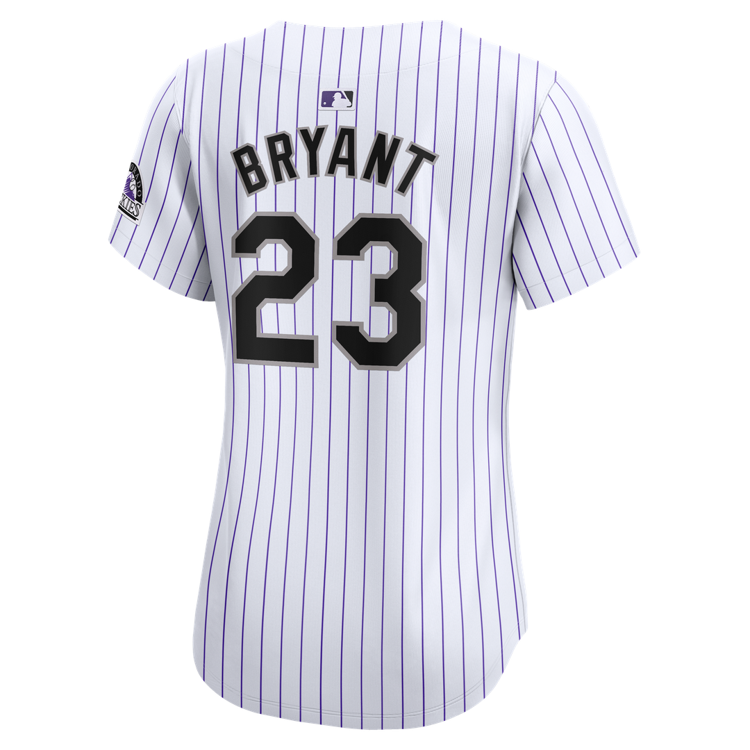 Colorado Rockies Kris Bryant Nike Women's Home Limited Player Jersey - White MLB Team Jersey Baseball Fan Apparel