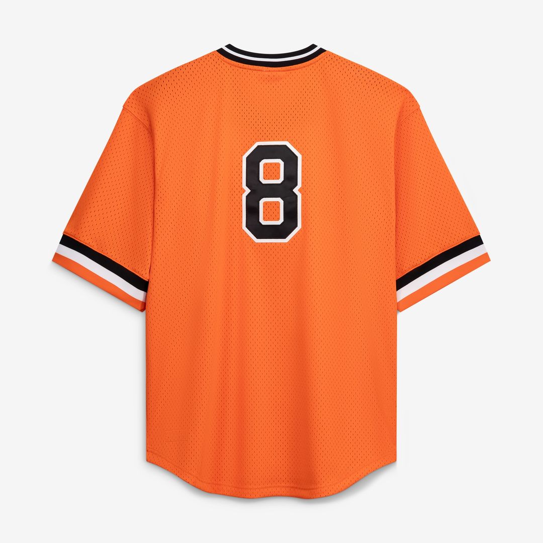 Baltimore Orioles Cal Ripken Jr. Profile Big & Tall Cooperstown Mesh Batting Practice Jersey - Orange MLB Team Jersey Baseball Fan Apparel