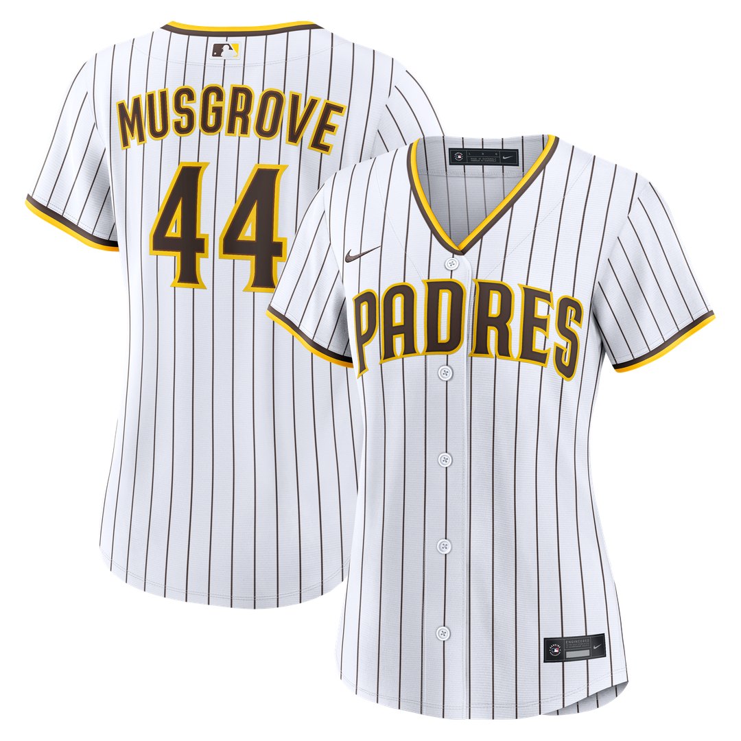 San Diego Padres Joe Musgrove Nike Women's Home Replica Jersey - White MLB Team Jersey Baseball Fan Apparel