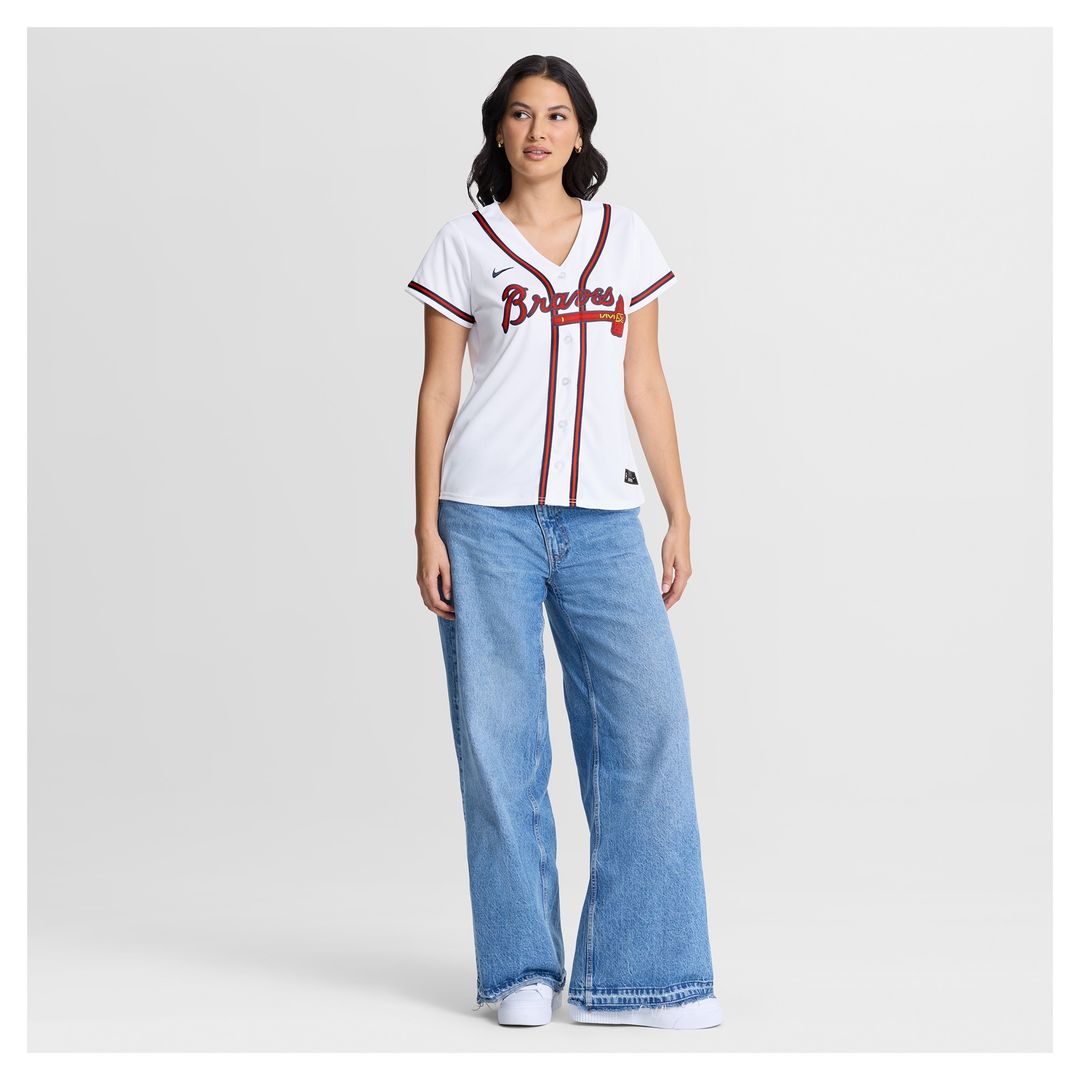 Atlanta Braves Mauricio Dubón Nike Women's Home Replica Jersey - White MLB Team Jersey Baseball Fan Apparel