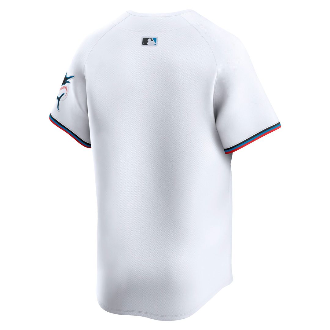 Miami Marlins Nike Home Limited Jersey - White MLB Team Jersey Baseball Fan Apparel