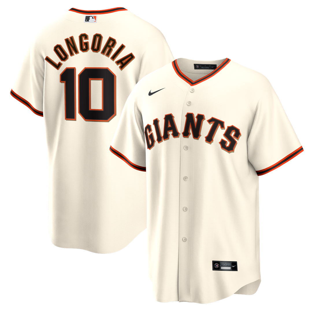 San Francisco Giants Evan Longoria Nike Home Retired Player Replica Jersey - Cream MLB Team Jersey Baseball Fan Apparel